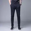 Pantalones casuales de verano de talla grande, finos, de seda de hielo, transpirables, rectos, holgados, modernos, versátiles, de comercio exterior para hombre