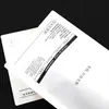 Bolsa de Papel Kraft Blanca para Empaque de Ropa Interior para Hombres y Mujeres Bolsa de Papel Puro Correa sin Plástico Línea de Fácil Apertura Bolsa de Papel Universal Se Puede Personalizar