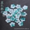 Curry Violeta Jade Azul 15mm Furo Médio Flor de Cinco Pétalas Pulseira Colar Brincos Acessórios DIY