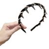 Banda para el cabello con dientes superiores de alto temperamento para mujer, banda para el cabello con volumen, nueva tarjeta para el cabello de otoño e invierno, banda para el cabello para lavarse la cara, accesorios para el cabello