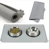 Mantel individual de silicona para mascotas en stock de fábrica borde recto tapete de silicona para mascotas comida para gatos y perros Antiderrames antideslizante a prueba de fugas tapete para alimentos