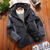 Ropa de asalto para otoño e invierno, tres en uno desmontable de dos piezas, terciopelo, acolchada, estilo transfronterizo, impermeable, para hombre