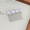 Estilo Coreano Dongdaemun Novo Grampo de Cabelo Pérola de Alto Brilho Contas de Arroz Acessórios de Cabelo Moda Feminina Estilo Doce Clip para Cabelos Rebeldes
