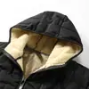 [Código Especial Europeo Transfronterizo] Chaqueta de Cachemir de Invierno, Ropa Exterior de Algodón con Forro de Vellón Ultrasónico, Ropa Exterior de Algodón con Capucha para Hombre, Cálida y Cómoda