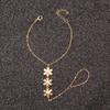 Joia de mão europeia e americana simples, pulseira de bolo redondo personalizada, acessórios de moda para roupas femininas da moda