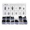 Caixa com 350 Peças de Clips para Painéis de Acabamento da Carroceria, Acessórios Adequados para Clips de Fixação de Revestimento Interno, Clips de Encaixe para Instalação