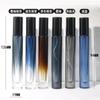 10ml Botella Cilíndrica Portátil Avanzada para Rociar Perfume Botella de Vidrio para Perfume con Gradiente Botella con Atomizador para Perfume en stock