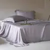 Sábana de Cama 100S Lenzing Tencel, Ultra-Suave, Color Sólido de Alta Calidad, Clase A, Denier Ultra Fino, Ropa de Cama de Seda Helada Lyocell de Verano 1.8