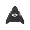 Moletom com zíper e estampa de slogan vintage co-branded Cross-border Grailz para homens e mulheres, jaqueta oversized folgada