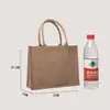 Bolsa de lona impermeable hecha a medida regalo corporativo compras bolsa de lona tridimensional con cinta bolsa tote bolsa de algodón hecha a medida en stock