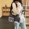 Bolso de hombro 2D estilo anime transparente, bolso cruzado creativo con forma de estrella, bolso cruzado dulce de retazos de gran capacidad