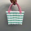 Bolso de Mano Tejido de Plástico Personalizado Cesta Tejida de Plástico Cesta de Regalo DIY Bolso de Calle del Pequeño Libro Rojo