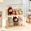 Caixa de Exibição Acrílica Labubu Caixa Surpresa de Boneca de Vinil Labubu Prateleira de Exibição de Miniaturas Caixa de Armazenamento