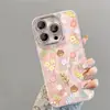 Design floral de primavera com padrão de penas amarelo claro, adequado para capa de celular iPhone 17, capa protetora Apple 18 PRO MAX