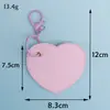 Llavero Colgante Corazón de Cuero en Blanco Transfronterizo Parche Bordado DIY Decoración de Bolsa Regalo Estilo Lindo