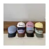 Gorra de Béisbol Color-Blocking de Moda Coreana para Niños y Niñas, Temporada Primavera-Verano, Letras Bordadas, Elegante Gorra con Visera, Venta al por Mayor