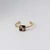 Anillo Popular Multicolor de Flores Reales Transfronterizo Amazon Acero Inoxidable Chapado en Oro Anillo de Flores Secas Joyería Manual Creativa Retro con Pegamento