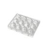 Conjunto de 10g Transparente 12 Pack Caixa Plástico Transparente Caixa Cosmética Frisada Caixa Armazenamento Spot Broca Manicure Caixa