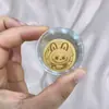 Adesivo para Celular de Ouro Puro 999 com 2mg de Ouro, "Princesa, Por Favor Fique Rica," "Tesouro, Dinheiro Importa," "Não Fique Bravo," Adesivo Criativo para Presente
