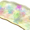 Flor de Bauhinia de Cinco Pétalos Degradado Bicolor Mate Pulsera DIY Cadena para Teléfono Colgante para Coche Accesorios de Joyería con Cuentas Venta al por Mayor