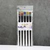 Palillos Domésticos Palillos Japoneses de Punta de Aleación Un Palillo por Persona para Compartir Comida, Esterilizables, Antideslizantes, Estampado de Paisaje, Resistentes a Altas Temperaturas