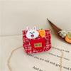 Bolsa de Año Nuevo para niños niña linda nueva cruzada niña princesa estilo occidental bebé rojo saludo de Año Nuevo bolsa de mensajero pequeña