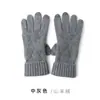 Guantes de Cachemira para Mujer 100% Cachemira Pura Casual Color Sólido Dedos Divididos para Ciclismo Resistentes al Frío Tejidos Cálidos
