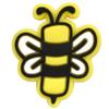 Serie de dibujos animados de abejas con alfabeto, zapatos con agujeros, accesorios de flores, PVC, pegamento suave, accesorios para zapatos de playa, hebilla de zapato DIY con borde cruzado, disponible