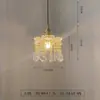 Luminária Pendente Pequena de Cristal Estilo Vintage Americano para Restaurante, Vidro de Quarto, Mesa de Cabeceira, Toda em Cobre, Luxo Leve para Hall de Entrada, Varanda e Closet