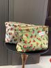 Bolsa de Cosméticos de Pana Transfronteriza Ins Bolsa de Almacenamiento Portátil Fresca con Flores Bolsa Interior Bolso de Mano Bolsa de Lavar