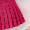 Traje de Otoño e Invierno Estilo Xiaoxiang 2024 para Niñas Conjunto de Tres Piezas: Top de Manga Larga Chaleco Vestido Plisado Bolso