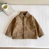 Nausicaä del Valle del Viento 2025 Invierno Ropa Nueva para Niños Chaqueta de Pana Estilo Japonés para Niños y Niñas con Camiseta de Letras de Forro Polar