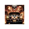 Banner de Porta de Garagem Halloween Amazon Transfronteiriço Decoração de Festa de Halloween Tecido de Fundo Atmosfera Tapeçaria