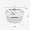 Recipiente para cocinar al vapor con forma de oso de acero inoxidable para natillas de huevo, recipiente pequeño para cocinar al vapor con tapa, olla de estofado, recipiente para cocinar al vapor para pastel de huevo y platos de arroz