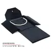 Bolsa para guardar joyas con botón a presión de cuero PU transfronteriza, bolsa para empaquetar perlas, caja de exhibición de set de joyas multifuncional portátil