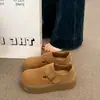 Sapatos Birkenstock de couro macio, com sola grossa e cobertura total, para mulheres, novo modelo outono 2026, mocassins slip-on que aumentam a altura, com solas macias