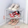 Estante de almacenamiento, especiero de esquina para cocina, estante para ollas de encimera, estante de esquina para gabinete, estante de almacenamiento de capas, estante de almacenamiento para baño
