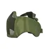 Mascarilla Pubg Transfronteriza V12 Protección Auditiva Media Cara Malla de Acero Máscara Campo de Batalla al Aire Libre Cs Equipo Fanático Militar