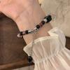 [Conjunto de quatro peças] Pulseira de Borboleta com Contas de Cerâmica Jingdezhen para Mulheres Novo Estilo Chinês Estilo Nacional Pulseira para Casal Estilo Étnico