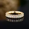 Estilo Ins europeo y americano diseño simple de tres lados con circón anillo de pareja personalidad anillo hip hop una generación de R7958