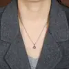 Collar con Colgante de Zirconia de Trébol de Cuatro Hojas Van Gogh, Best-Seller Transfronterizo de Luo Chen, Cadena Exquisita de Clavícula de Lujo Ligero de Alta Gama