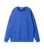 Sudadera de Otoño 260g Algodón Imitación Hombros Descubiertos Cuello Redondo Personalizada Marca de Tendencia Holgada Casual Camiseta Base para Pareja Sudadera para Hombre