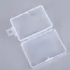 Caja Transparente Vacía de PP Caja Pequeña con Cerradura y Tapa Caja de Muestras de Plástico Caja para Joyería Componentes Digitales Equipo de Pesca Anzuelo de Pesca