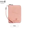 Localizador AirTag funda para pasaporte anti-pérdida billetera corta para pasaporte RFID bolsa de almacenamiento de documentos de viaje nueva transfronteriza