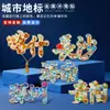 Imanes Personalizados Culturales y Creativos para Refrigerador para Ciudades Chinas, Atracciones Turísticas Populares, Imanes Conmemorativos Culturales y de Turismo, Imanes Metálicos Personalizados al por Mayor para Refrigerador