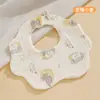 Babeiro de saliva, babador de seis camadas de gaze, babador de saliva para recém-nascido, cachecol infantil, cachecol de pescoço para bebê, babador de pétala