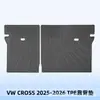 Adecuado para VW CROSS 2025-2026 Alfombrillas de piso y alfombrilla de maletero 3D para todo clima de TPE