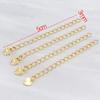 Ouro Branco Banhado a Ouro Real 18K Cor Prata Espessa Conserva Cor Corrente de Cauda Pingente Pingente Corrente de Extensão Acessórios de Joias DIY
