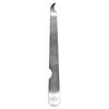 Lima de uñas de grano grueso de 92 mm belleza maquillaje pieza de acero inoxidable lima herramienta de manicura gancho de manicura punta afilada lima de pedicura