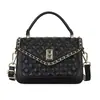 Bolso de Mano Vintage de Lujo Ligero Bolso Cuadrado Pequeño para Mujer 2026 Nuevo Primavera/Verano Bolso de Hombro Cruzado con Estampado Retro de Alta Gama